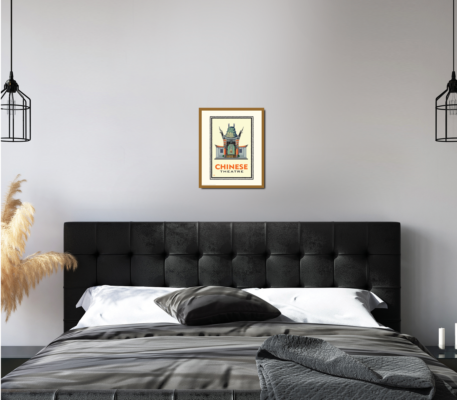 Landmark CA | Chinese Theater Yellow Hollywood Giclee Print