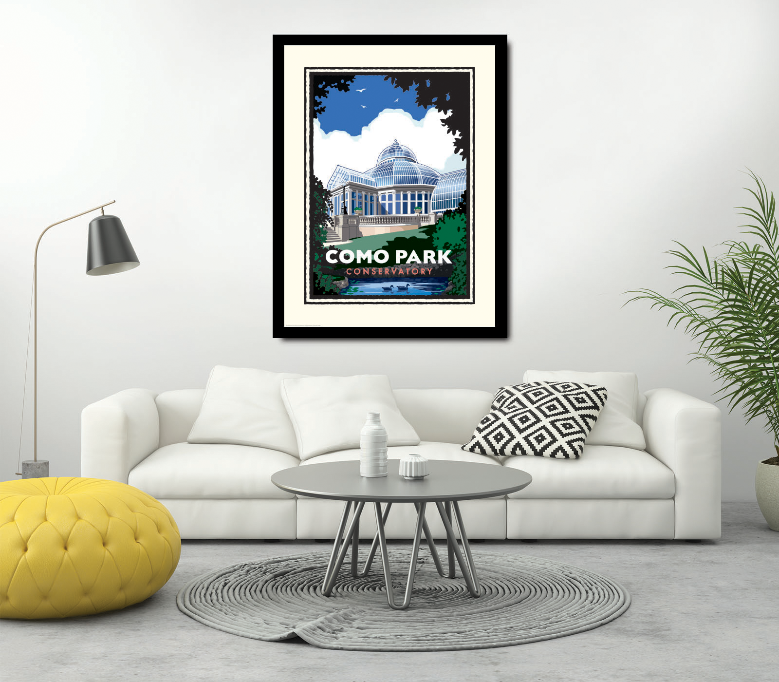 Landmark MN | Como Park Zoo & Conservatory Spring Flowers St Paul Art Print