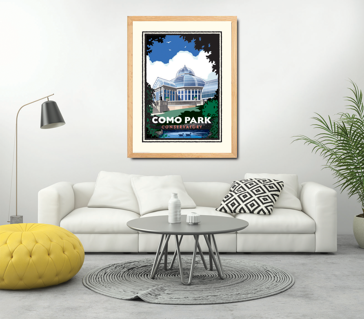 Landmark MN | Como Park Zoo & Conservatory Spring Flowers St Paul Art Print