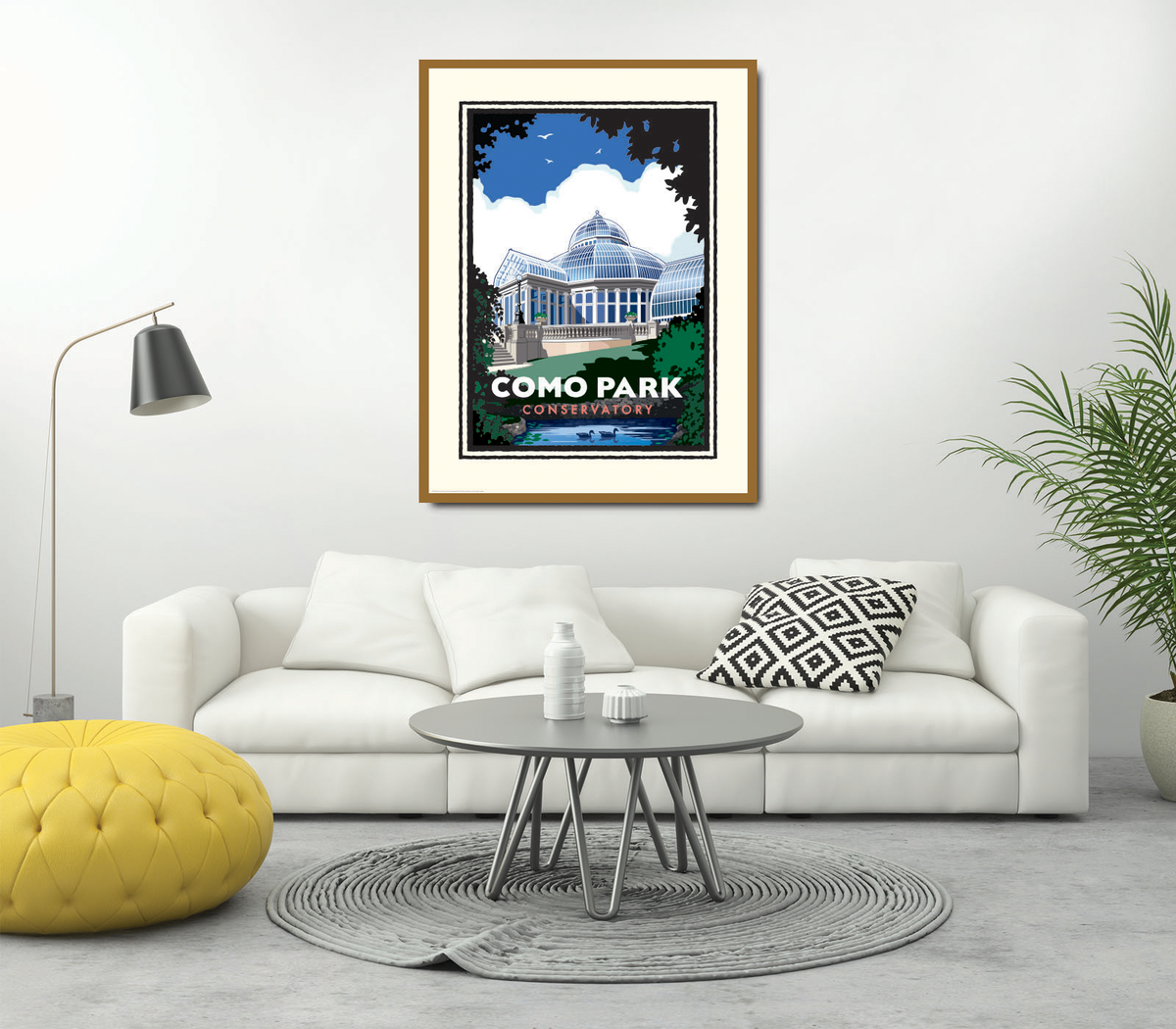 Landmark MN | Como Park Zoo & Conservatory Spring Flowers St Paul Art Print