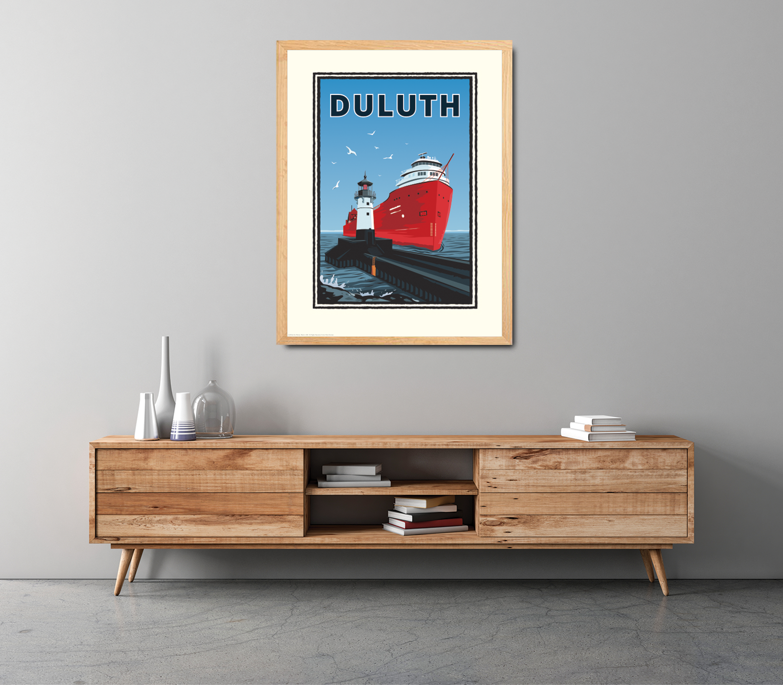 Landmark MN | Duluth Big Ship Art Print