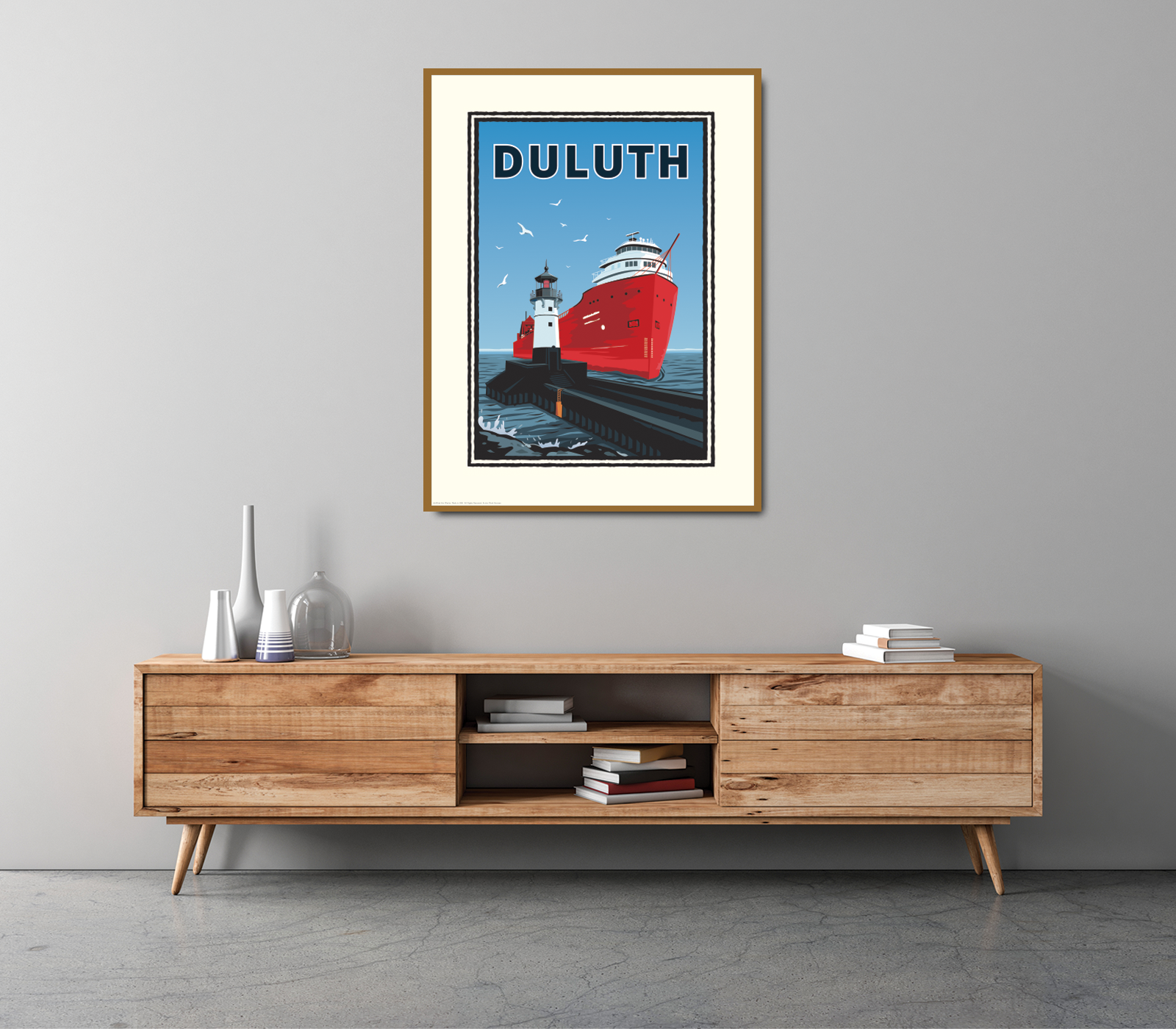 Landmark MN | Duluth Big Ship Art Print