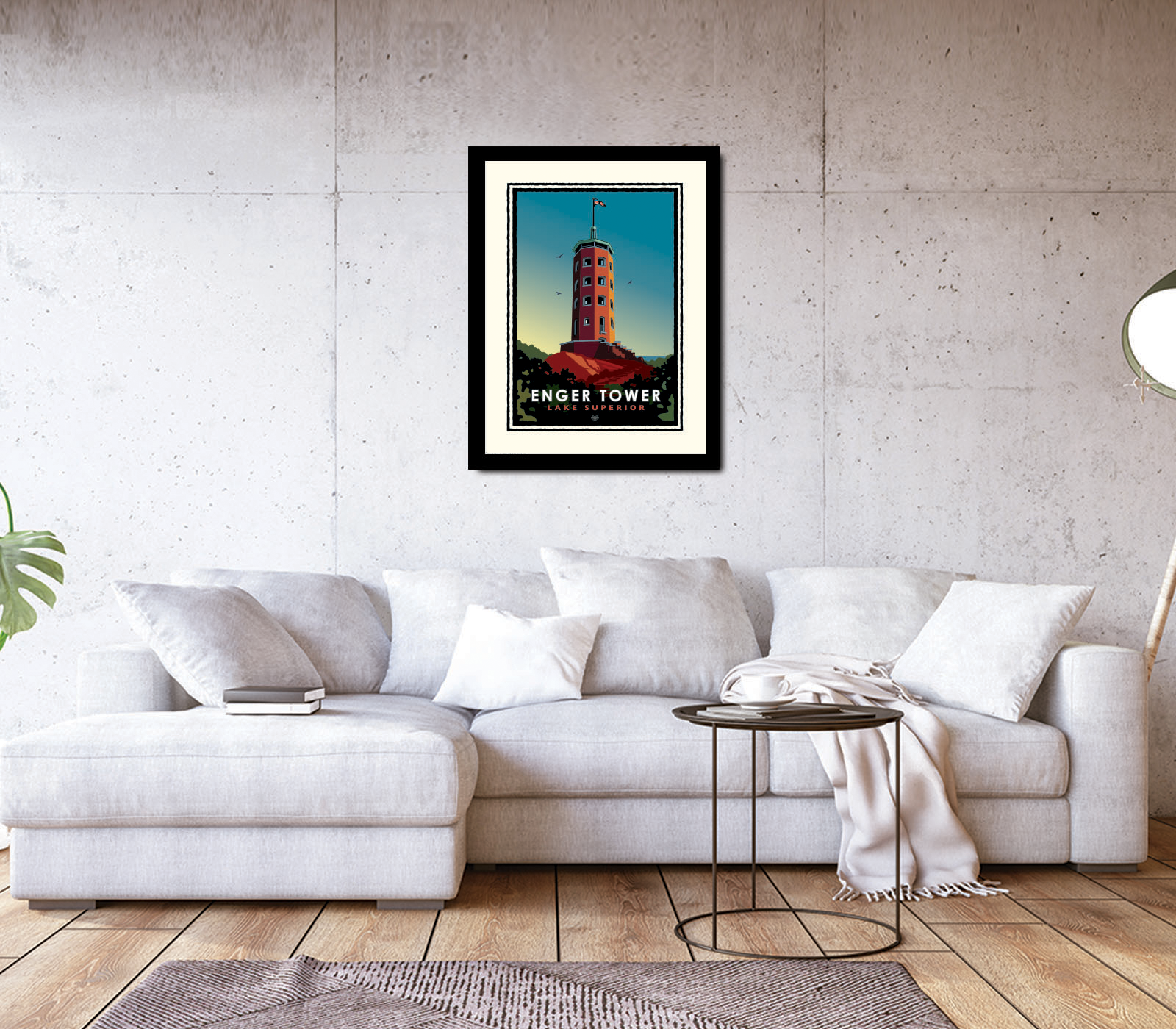 Landmark MN | Enger Tower Lake Superior Art Print
