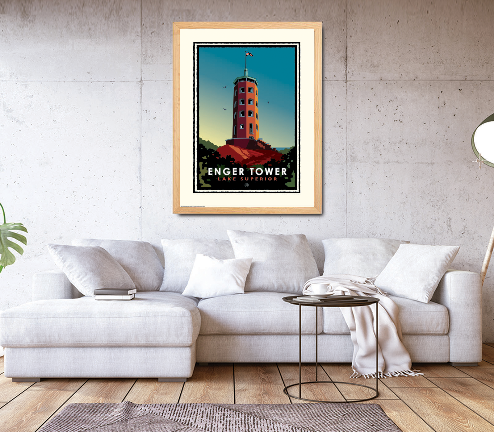 Landmark MN | Enger Tower Lake Superior Art Print