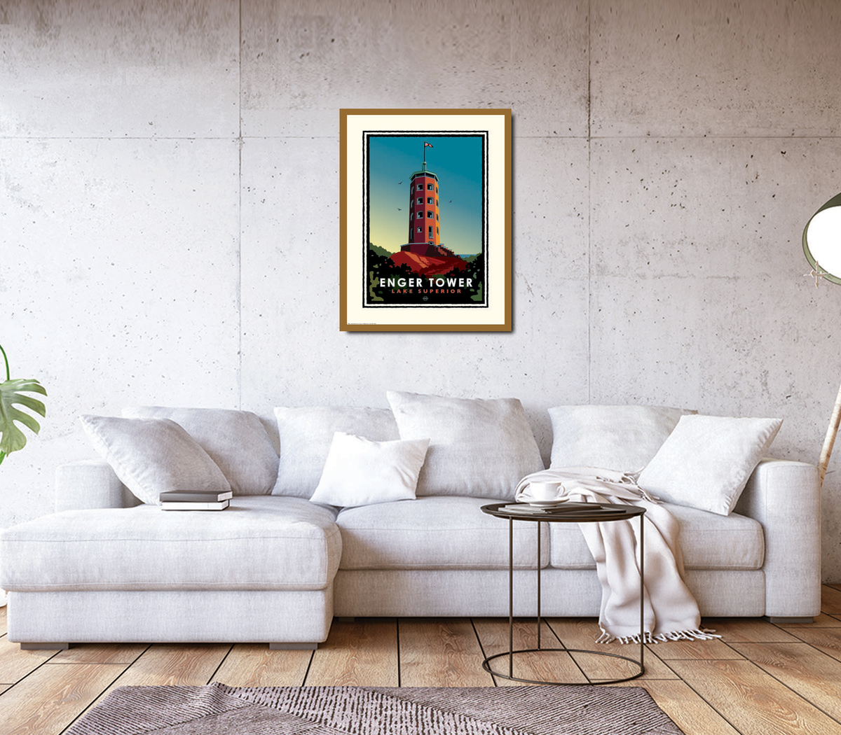 Landmark MN | Enger Tower Lake Superior Art Print