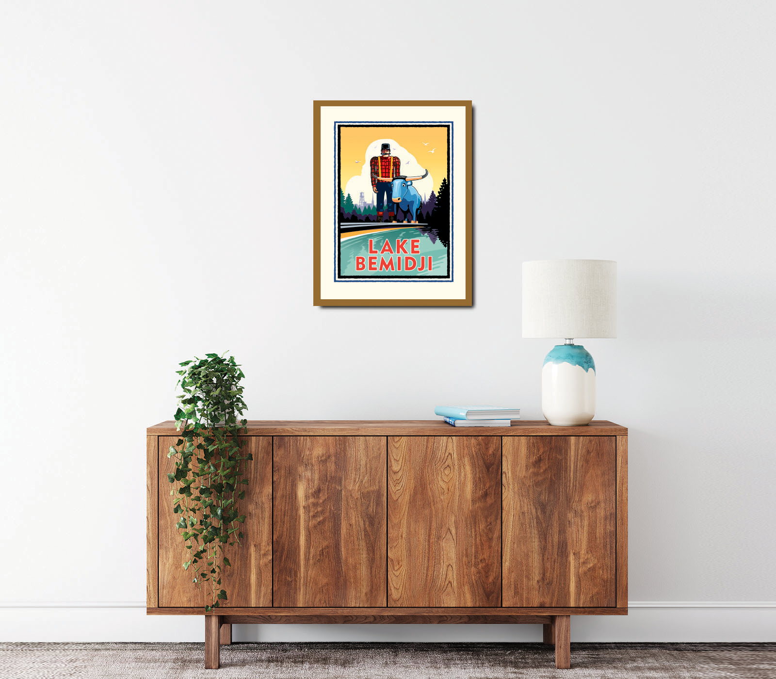 Landmark MN | Lake Bemidji Art Print