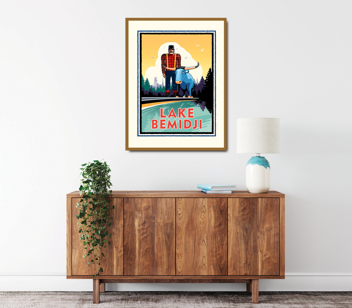 Landmark MN | Lake Bemidji Art Print