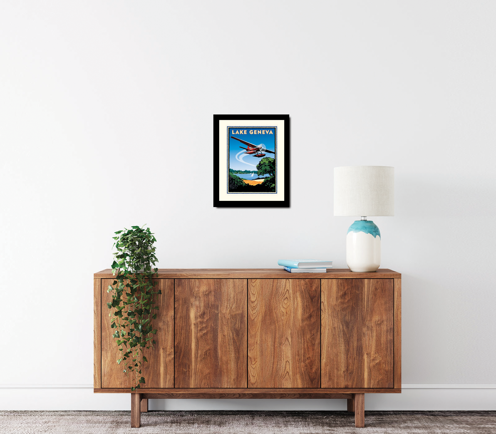 Landmark MN | Lake Geneva Seaplane Art Print