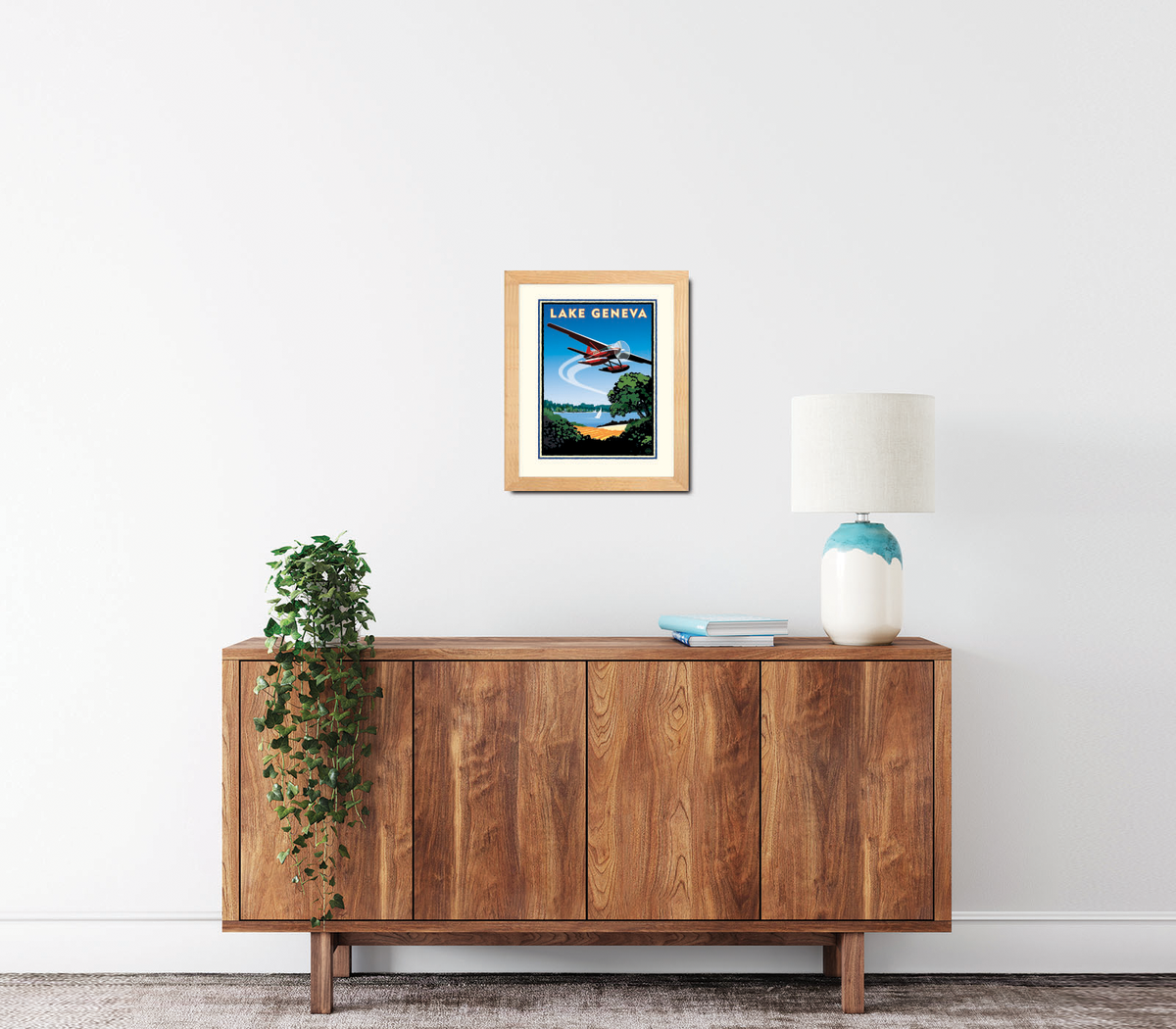 Landmark MN | Lake Geneva Seaplane Art Print