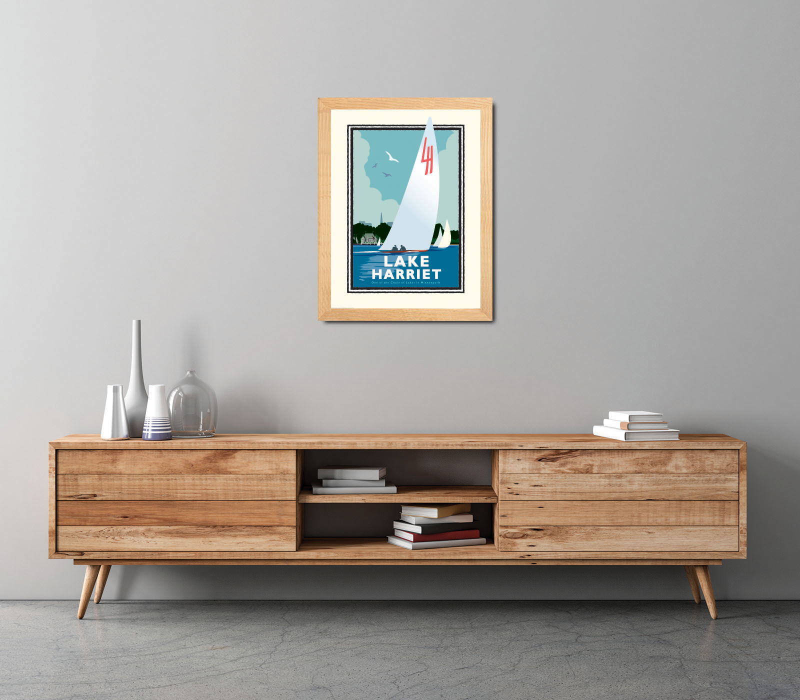 Landmark MN | Lake Harriet Sail Minneapolis Art Print