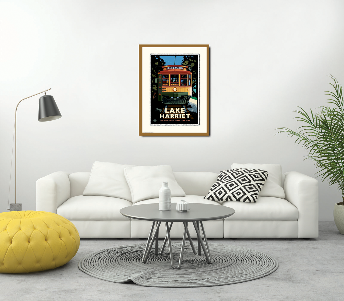 Landmark MN | Lake Harriet Trolley Minneapolis Art Print