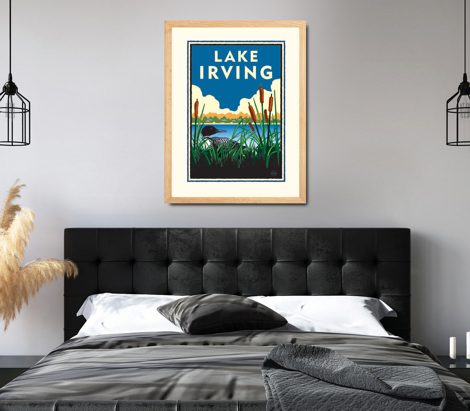 Landmark MN | Lake Irving Bemidji Art Print