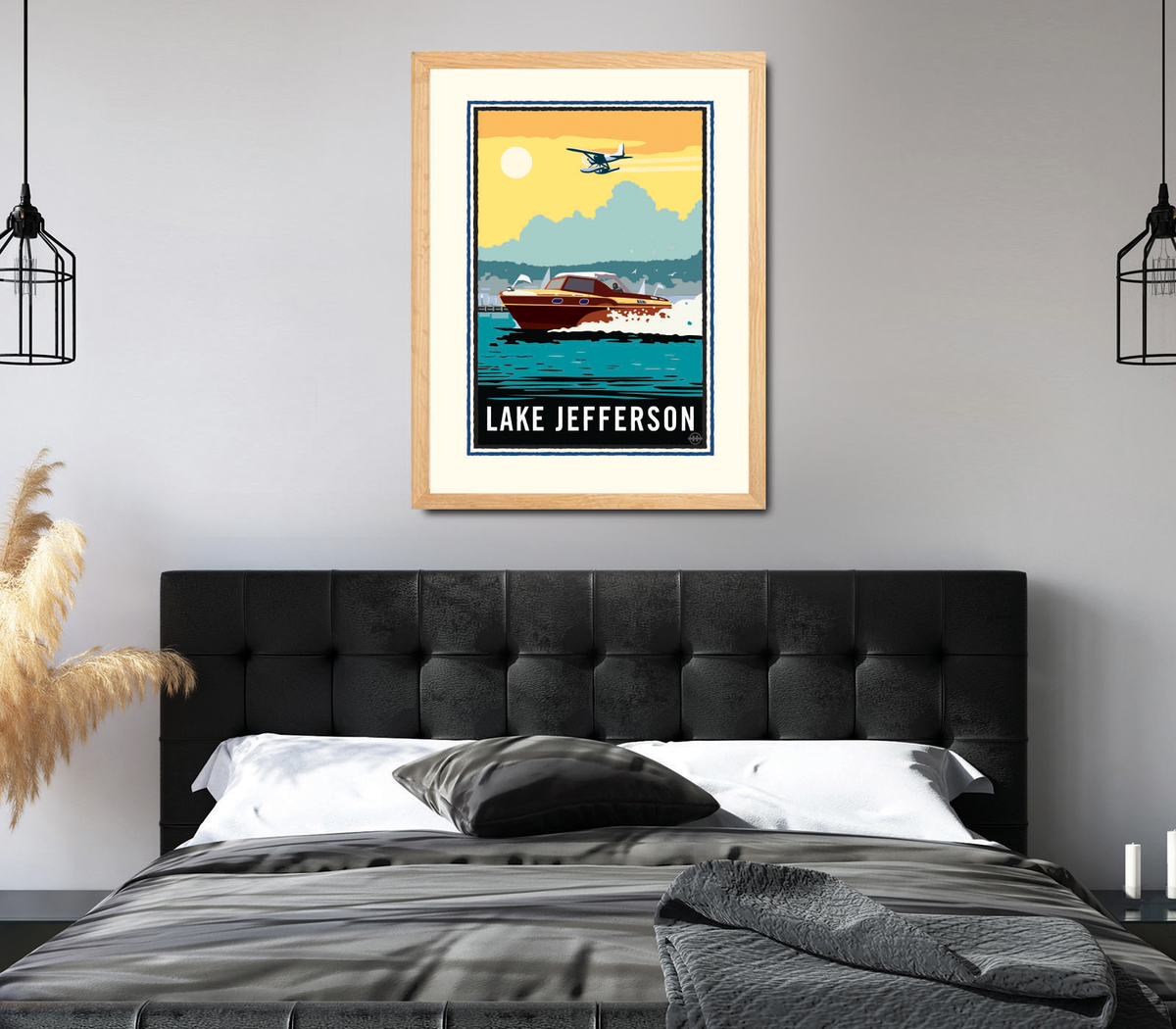Landmark MN | Lake Jefferson Le Sueur Art Print
