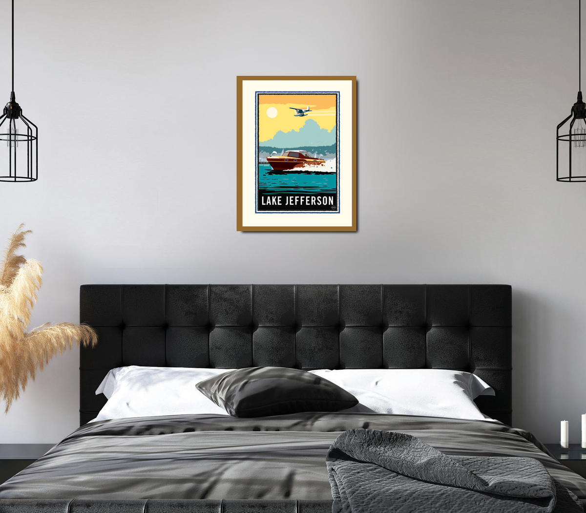 Landmark MN | Lake Jefferson Le Sueur Art Print