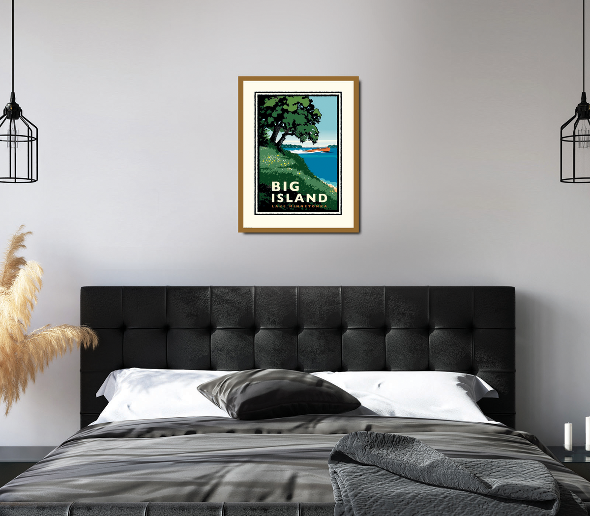 Landmark MN | Lake Minnetonka Big Island Art Print