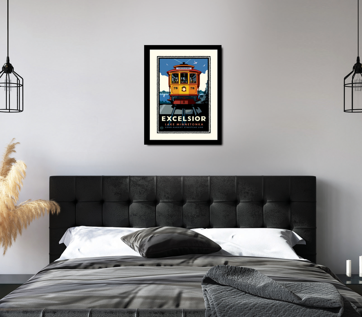 Landmark MN | Lake Minnetonka Excelsior Trolley Art Print