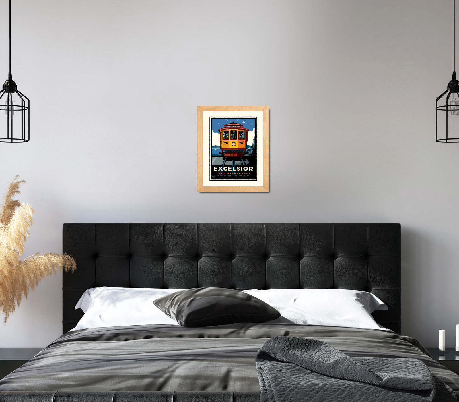 Landmark MN | Lake Minnetonka Excelsior Trolley Art Print