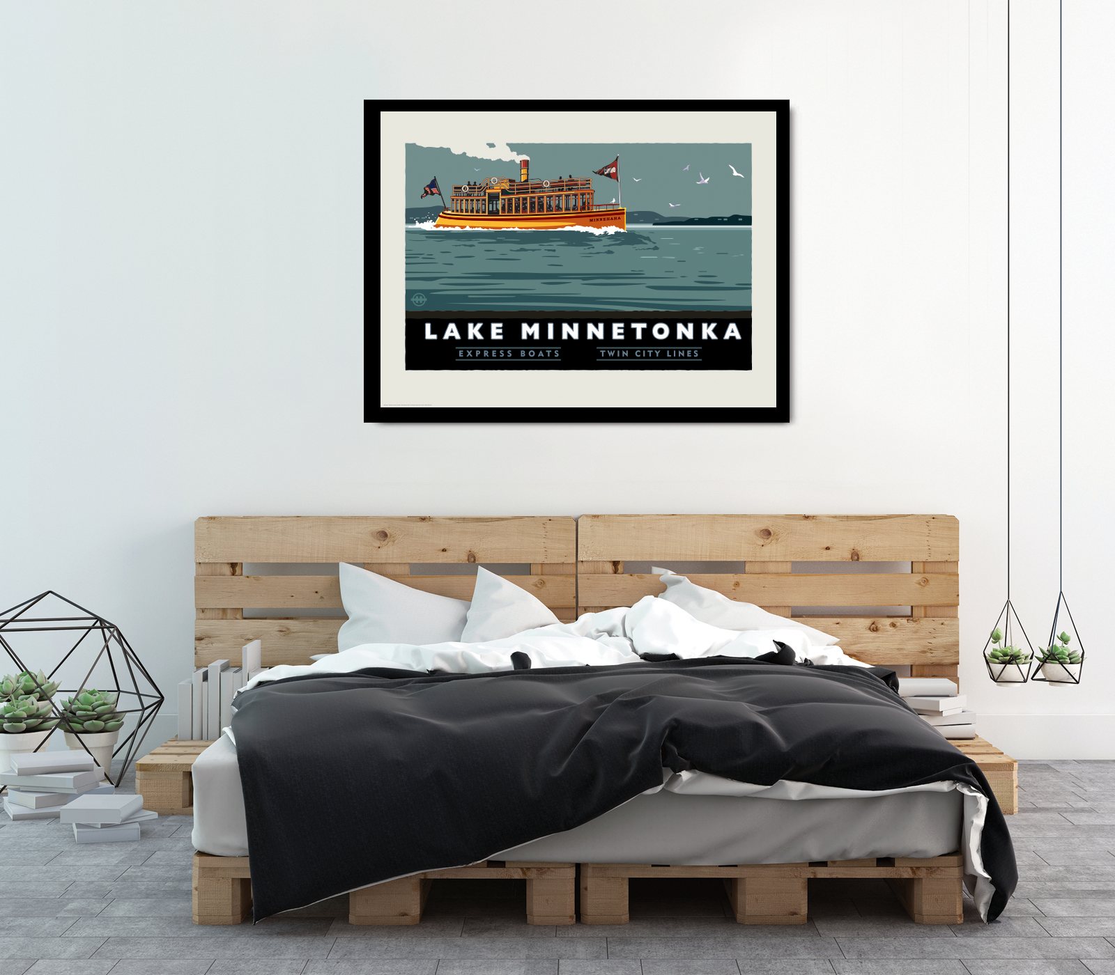 Landmark MN | Lake Minnetonka Express Boat Art Print