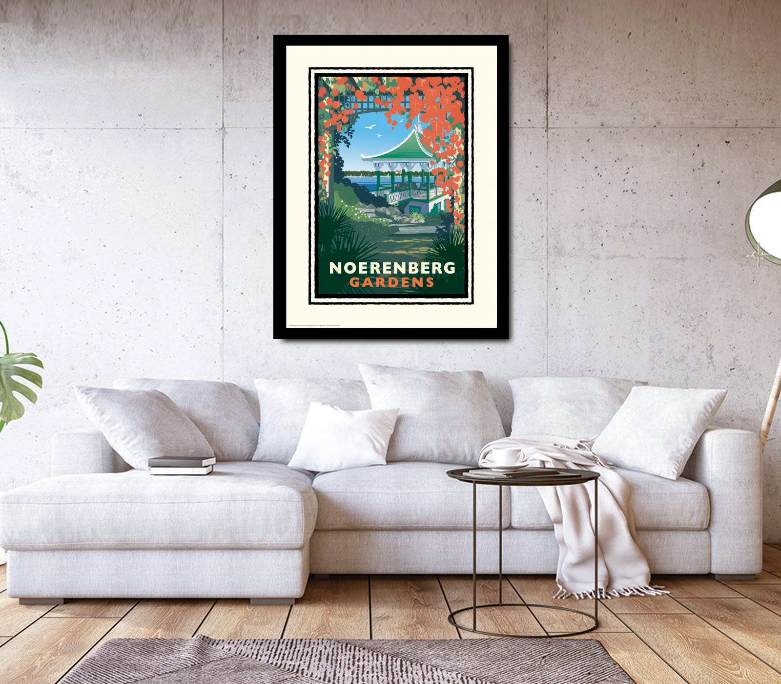 Landmark MN | Lake Minnetonka Noerenberg Gardens Art Print