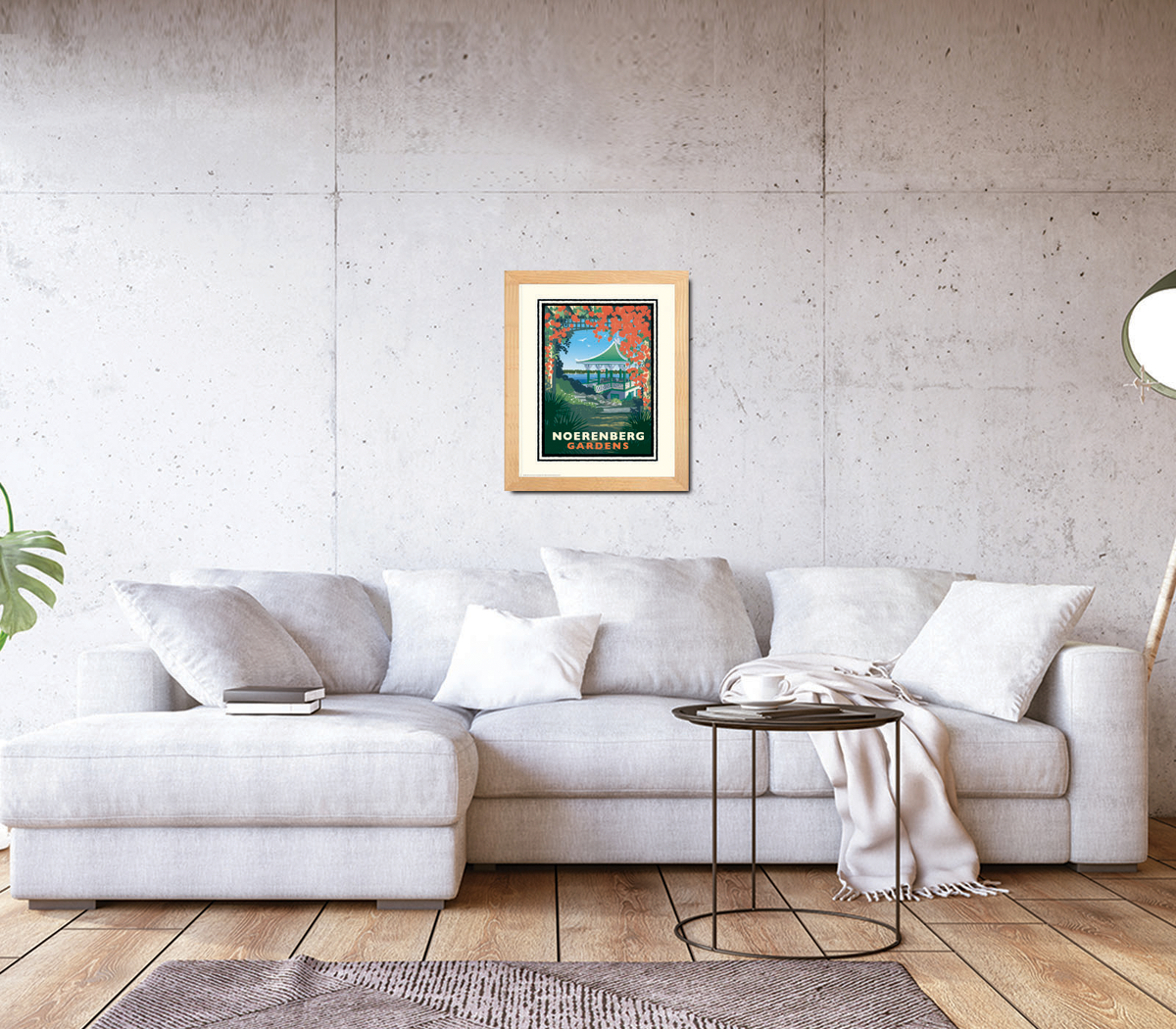 Landmark MN | Lake Minnetonka Noerenberg Gardens Art Print