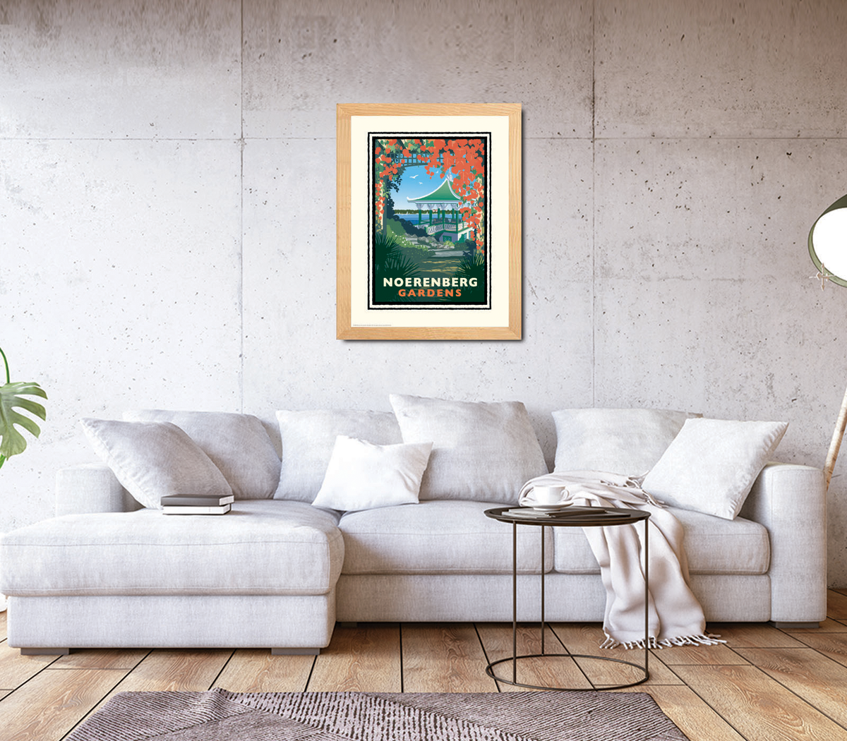 Landmark MN | Lake Minnetonka Noerenberg Gardens Art Print