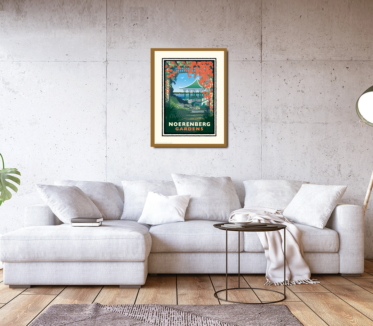 Landmark MN | Lake Minnetonka Noerenberg Gardens Art Print