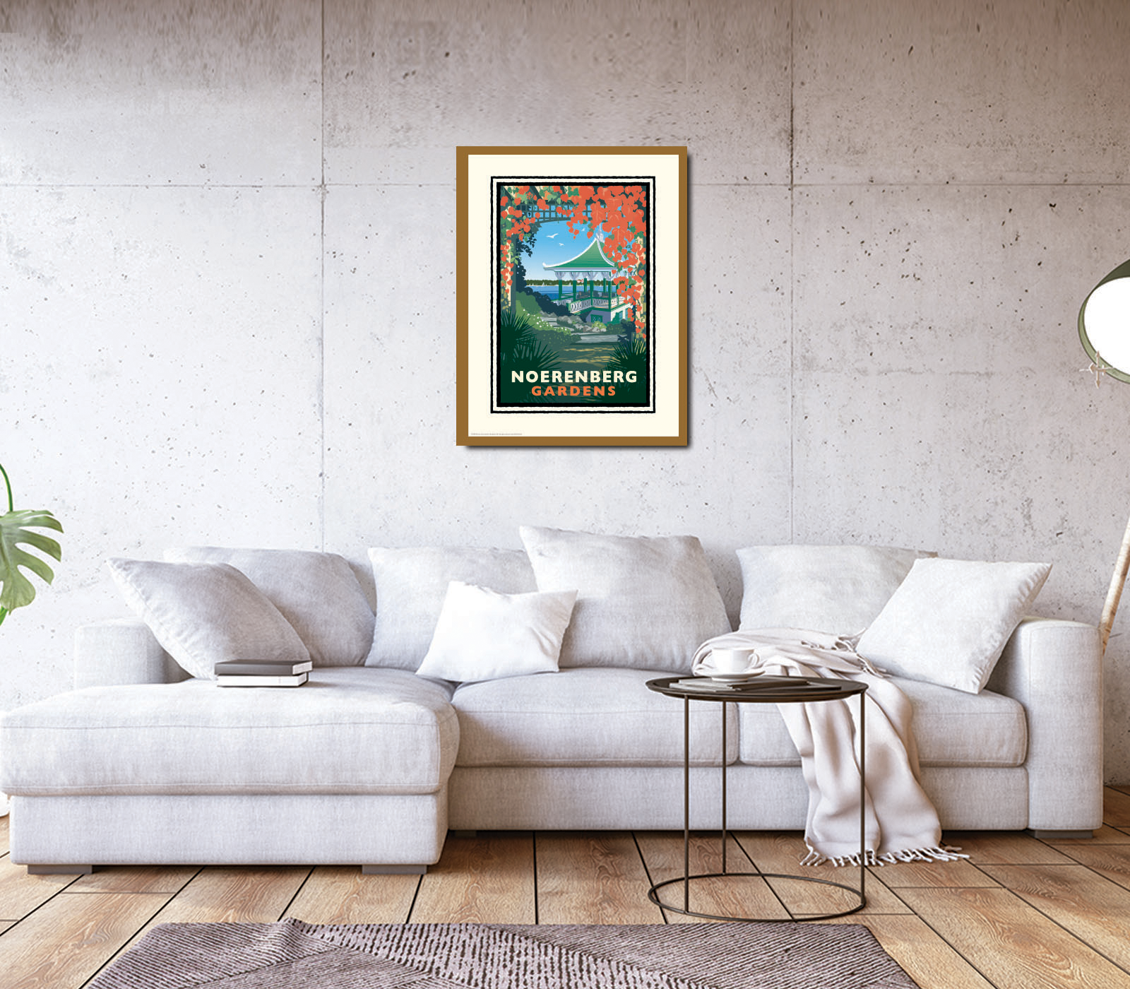 Landmark MN | Lake Minnetonka Noerenberg Gardens Art Print