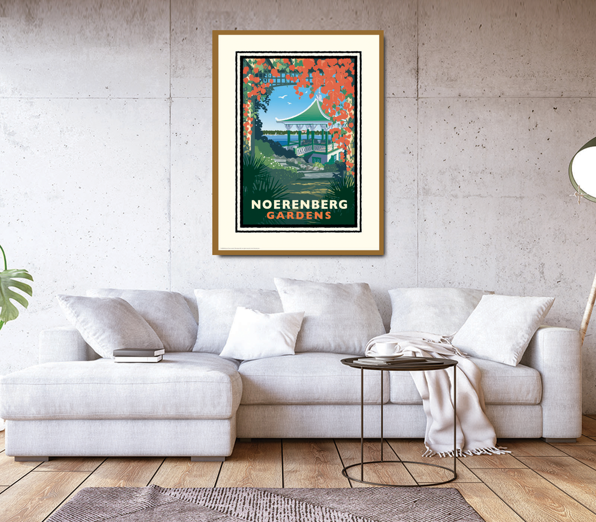 Landmark MN | Lake Minnetonka Noerenberg Gardens Art Print