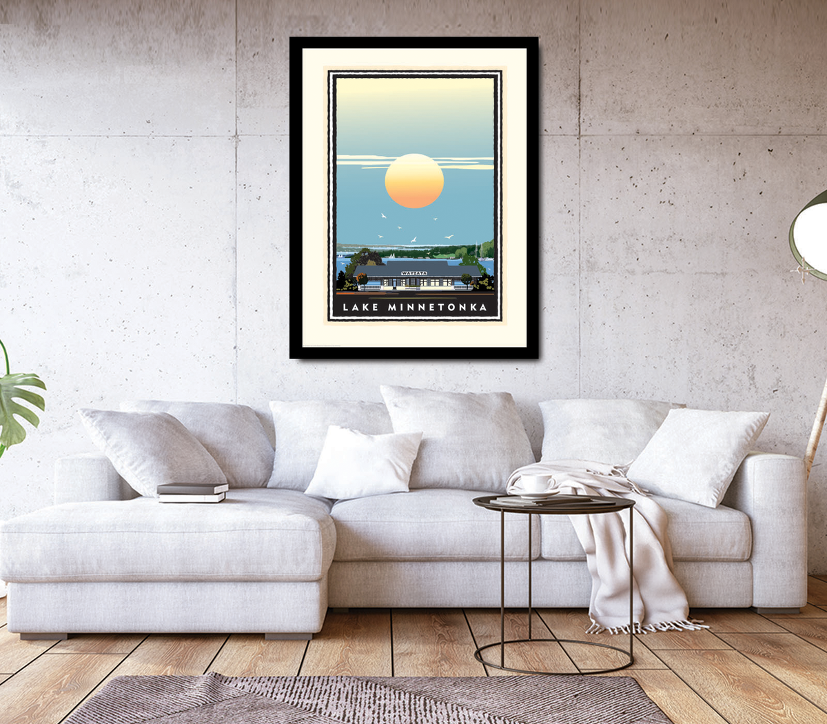 Landmark MN | Lake Minnetonka Wayzata Stationview Art Print