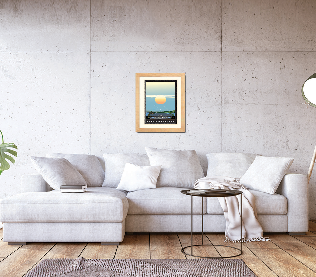 Landmark MN | Lake Minnetonka Wayzata Stationview Art Print