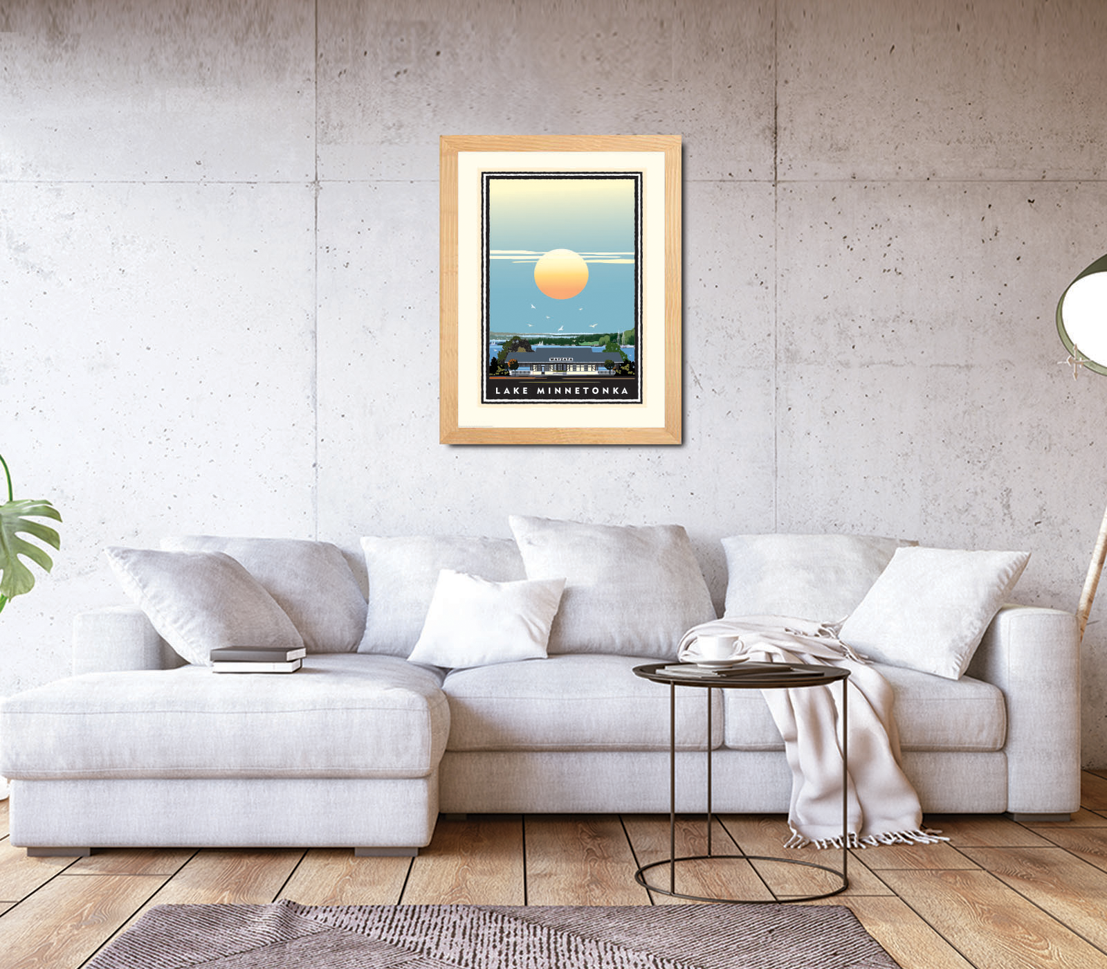 Landmark MN | Lake Minnetonka Wayzata Stationview Art Print