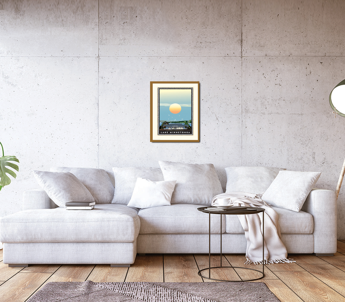 Landmark MN | Lake Minnetonka Wayzata Stationview Art Print