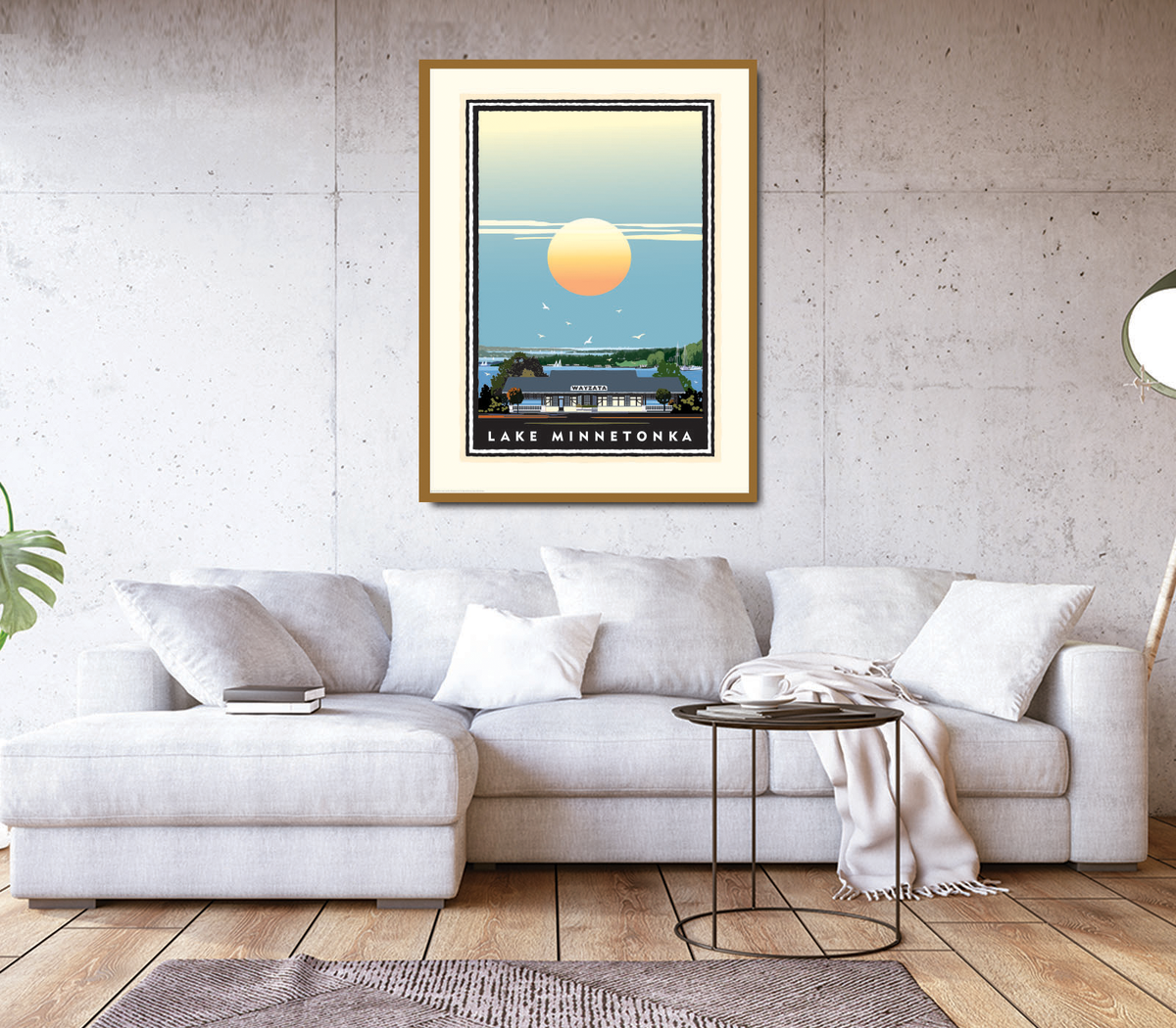 Landmark MN | Lake Minnetonka Wayzata Stationview Art Print