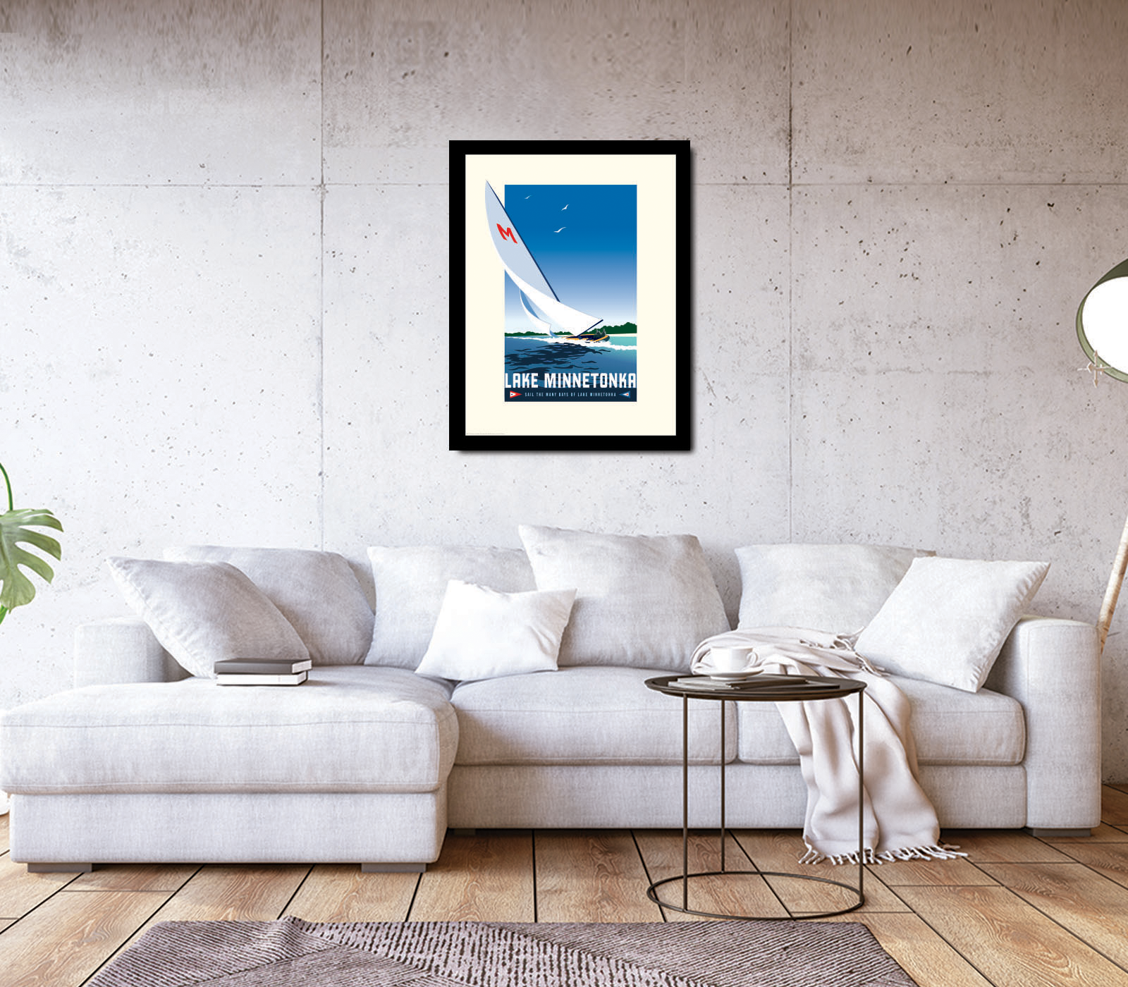 Landmark MN | Lake Minnetonka Yacht Clubs Art Print