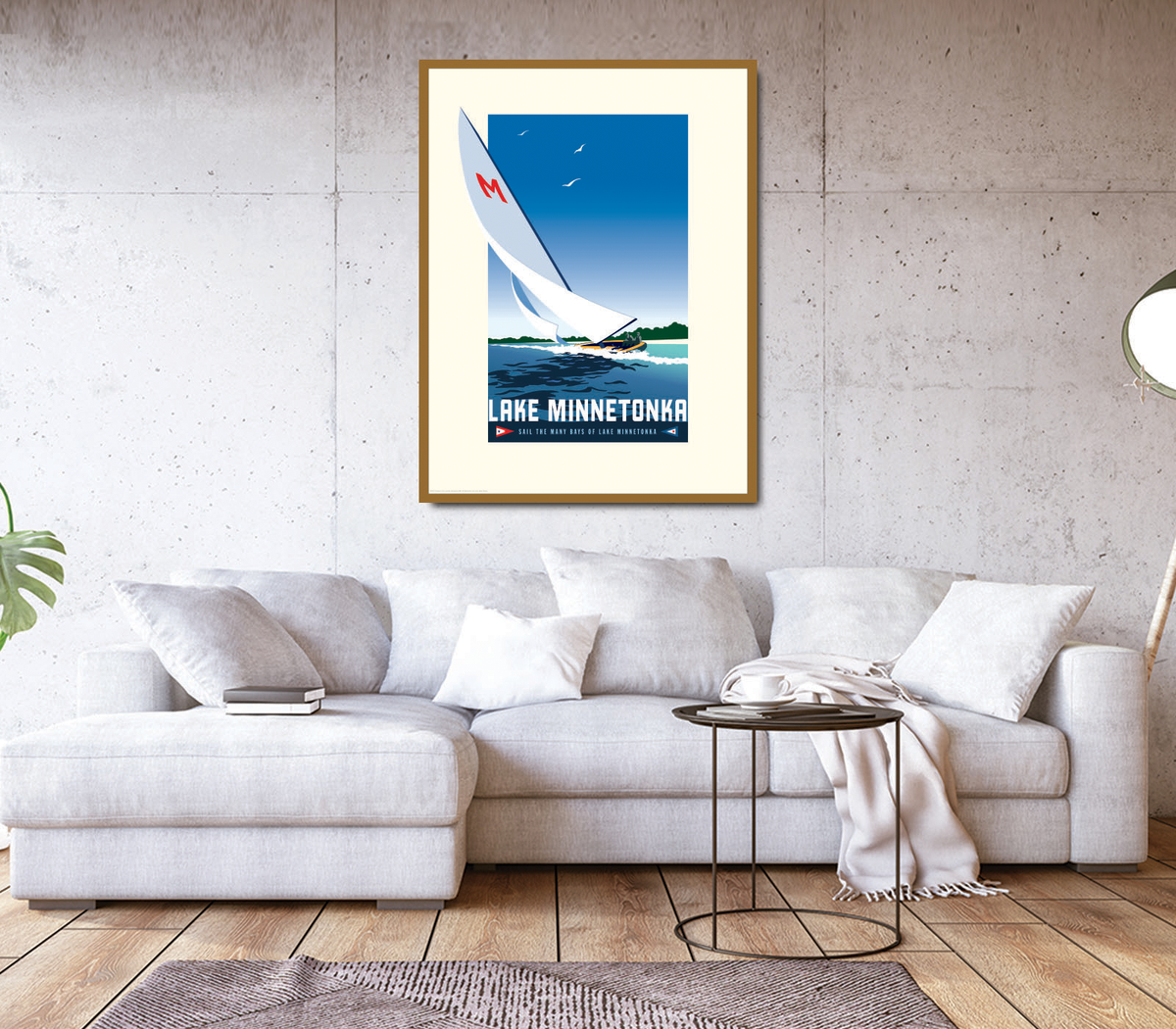 Landmark MN | Lake Minnetonka Yacht Clubs Art Print