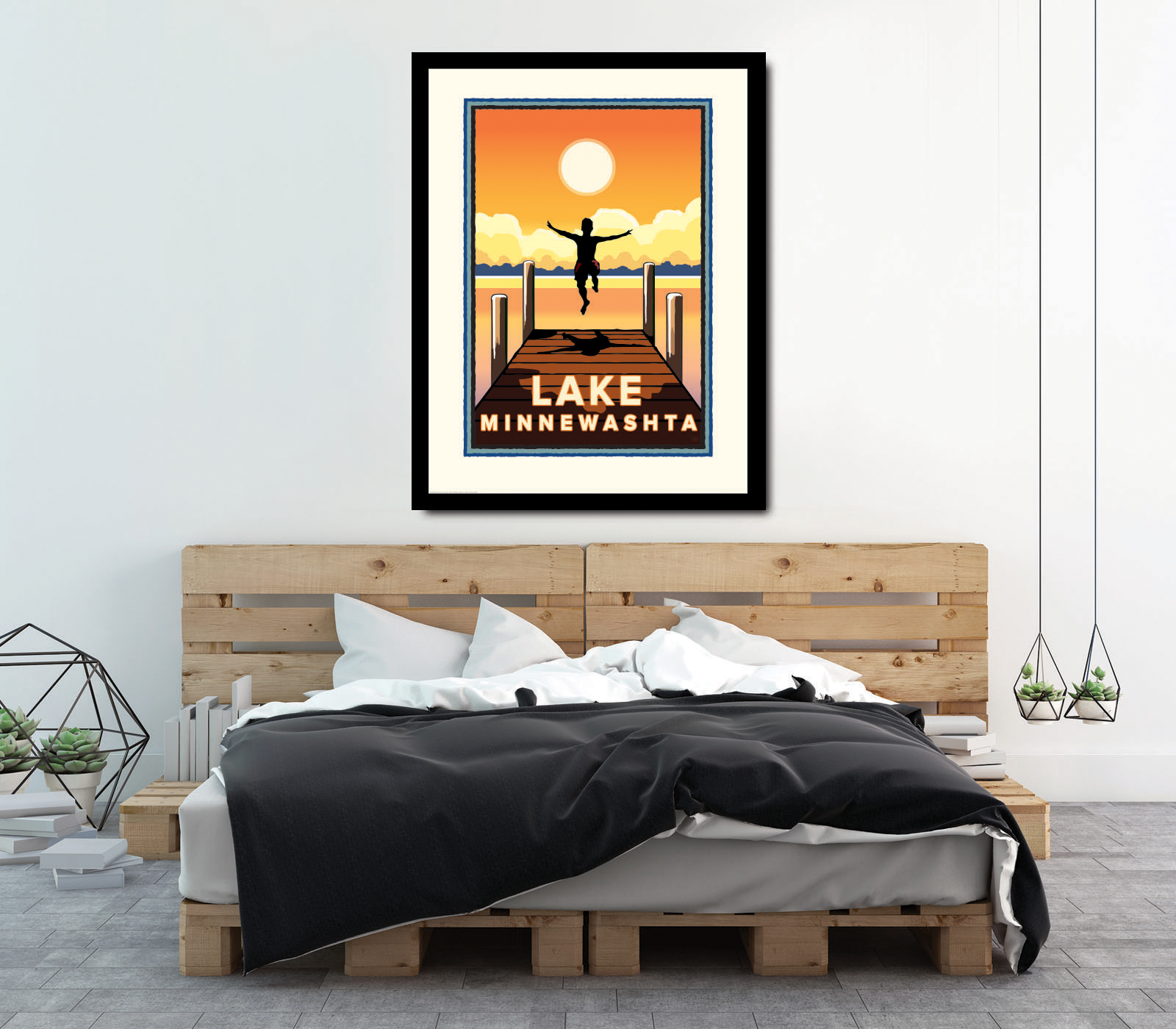 Landmark MN | Lake Minnewashta Art Print