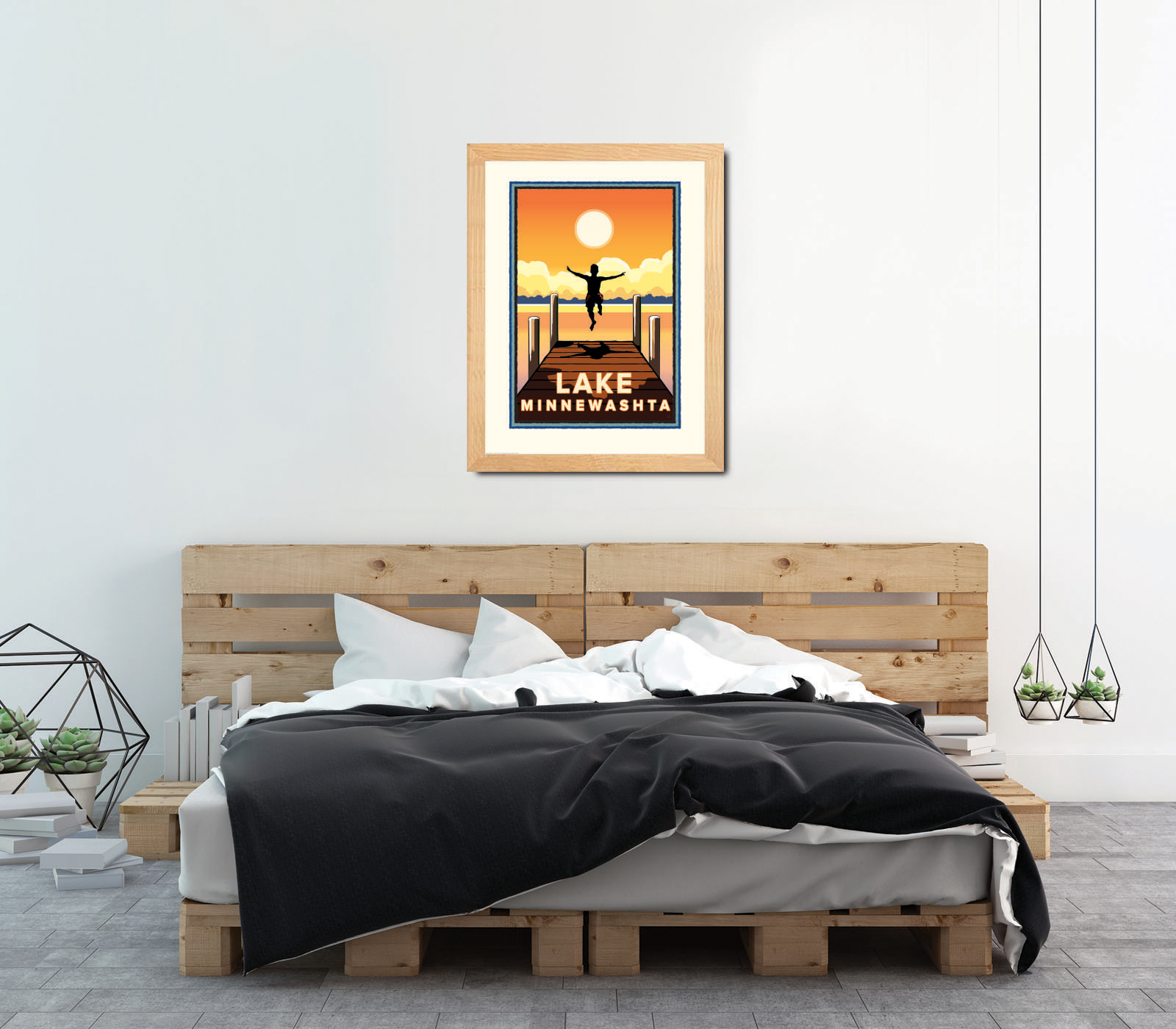 Landmark MN | Lake Minnewashta Art Print