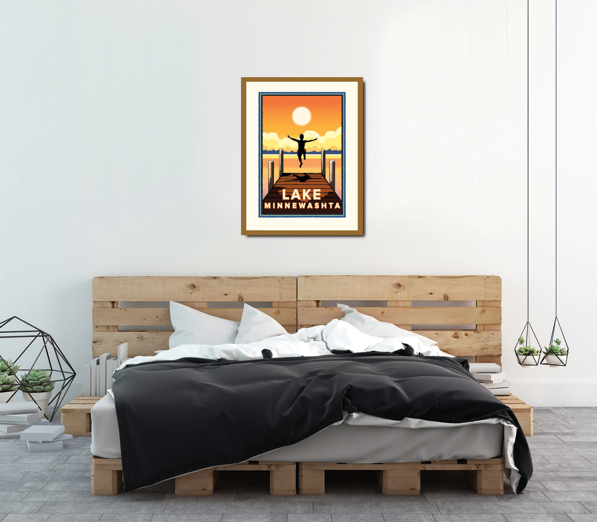 Landmark MN | Lake Minnewashta Art Print