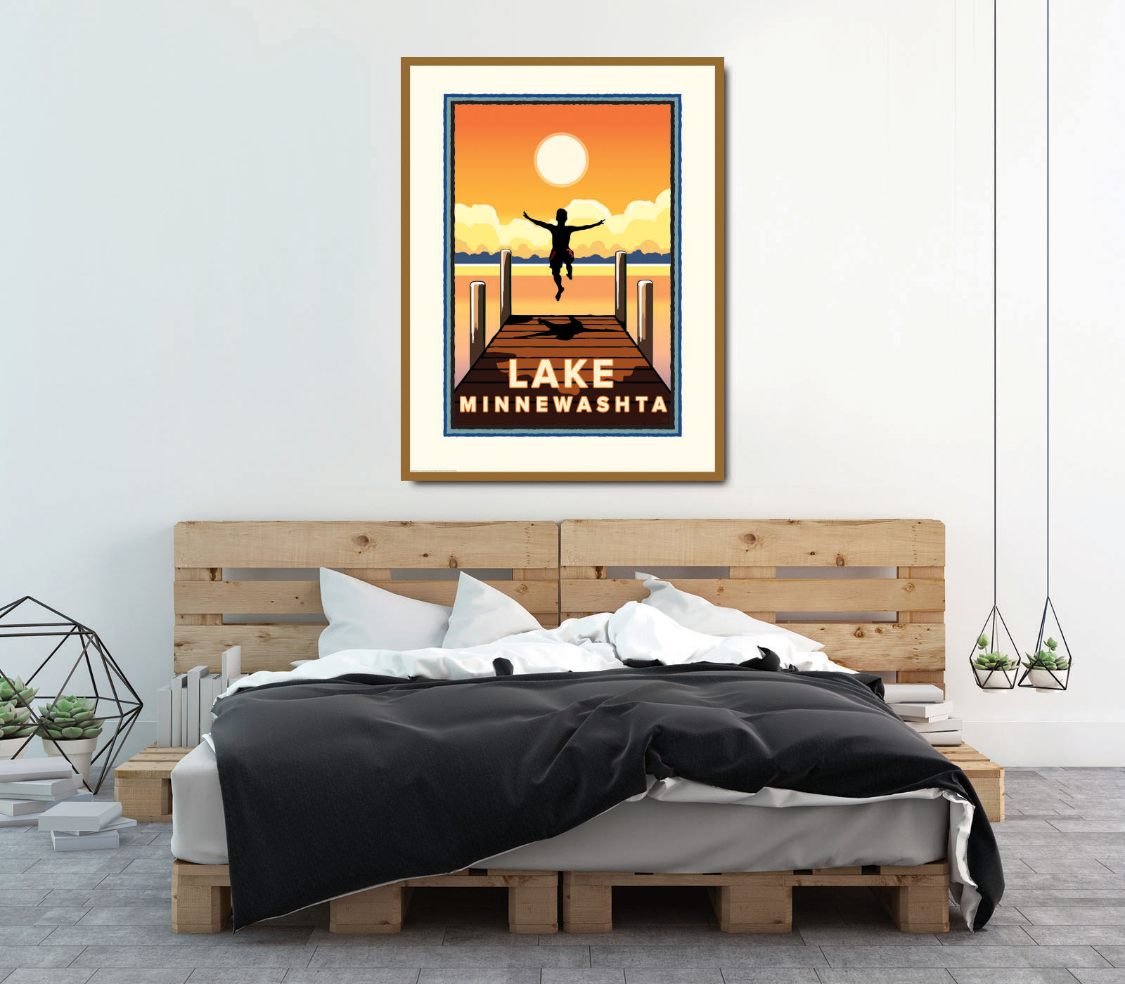 Landmark MN | Lake Minnewashta Art Print