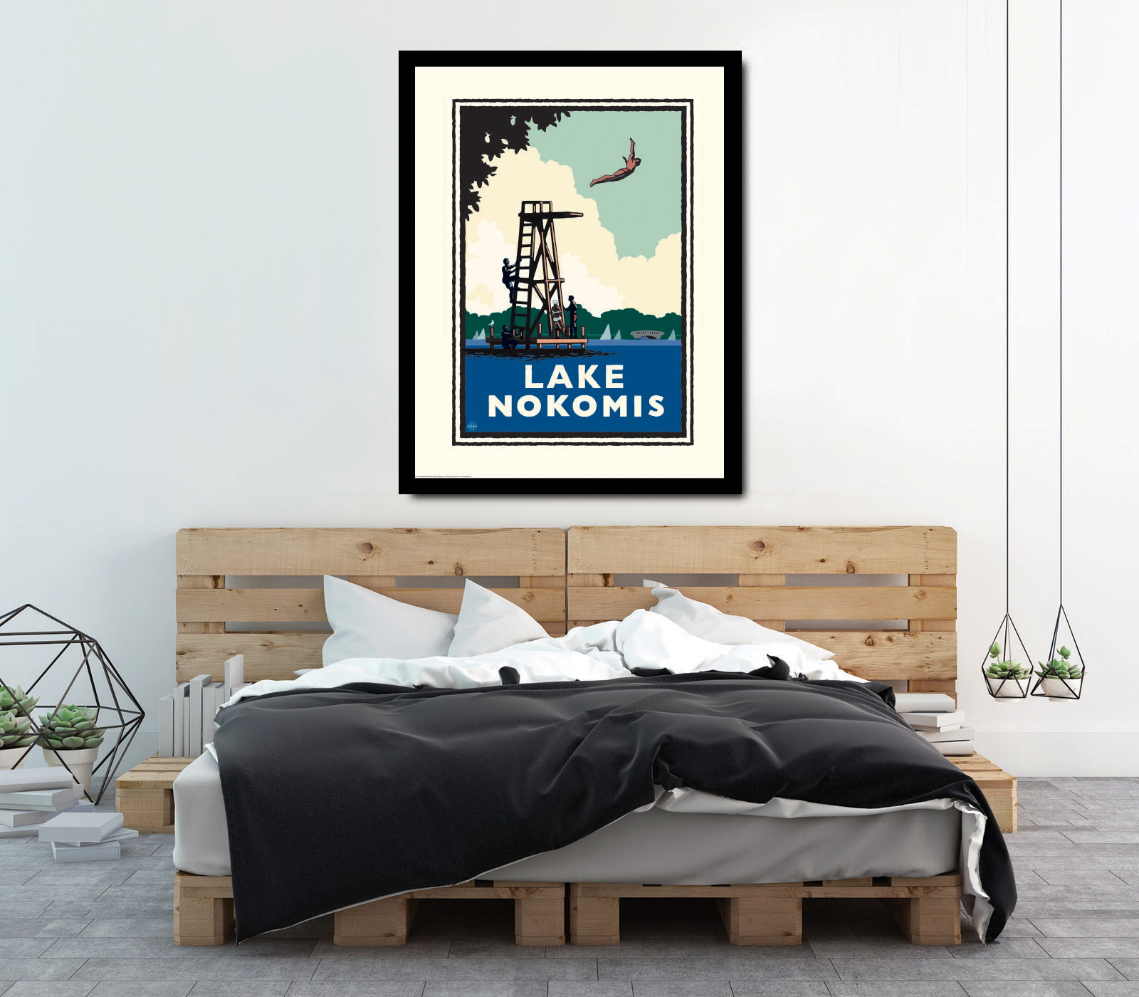 Landmark MN | Lake Nokomis High Dive Minneapolis Art Print