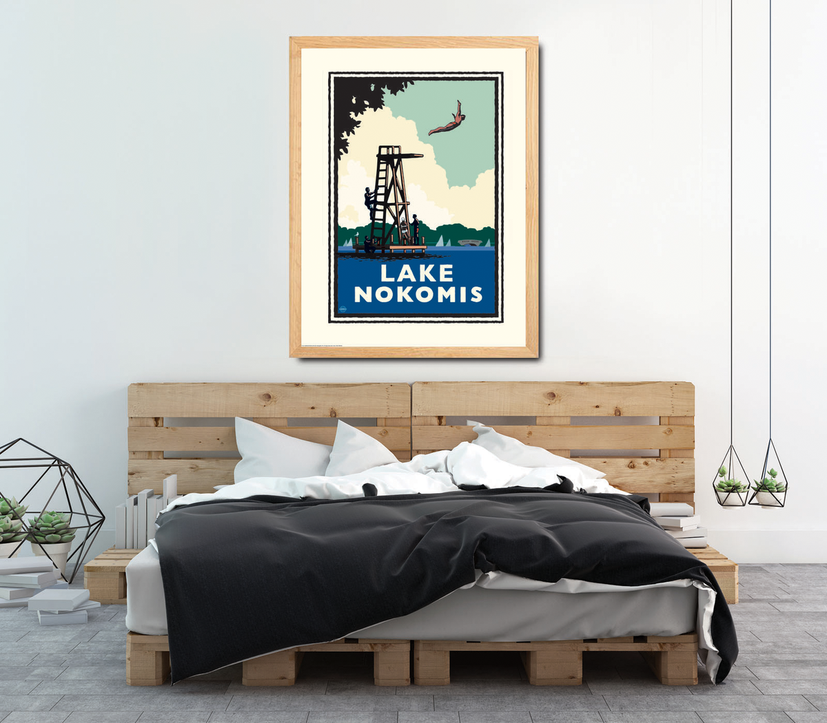 Landmark MN | Lake Nokomis High Dive Minneapolis Art Print