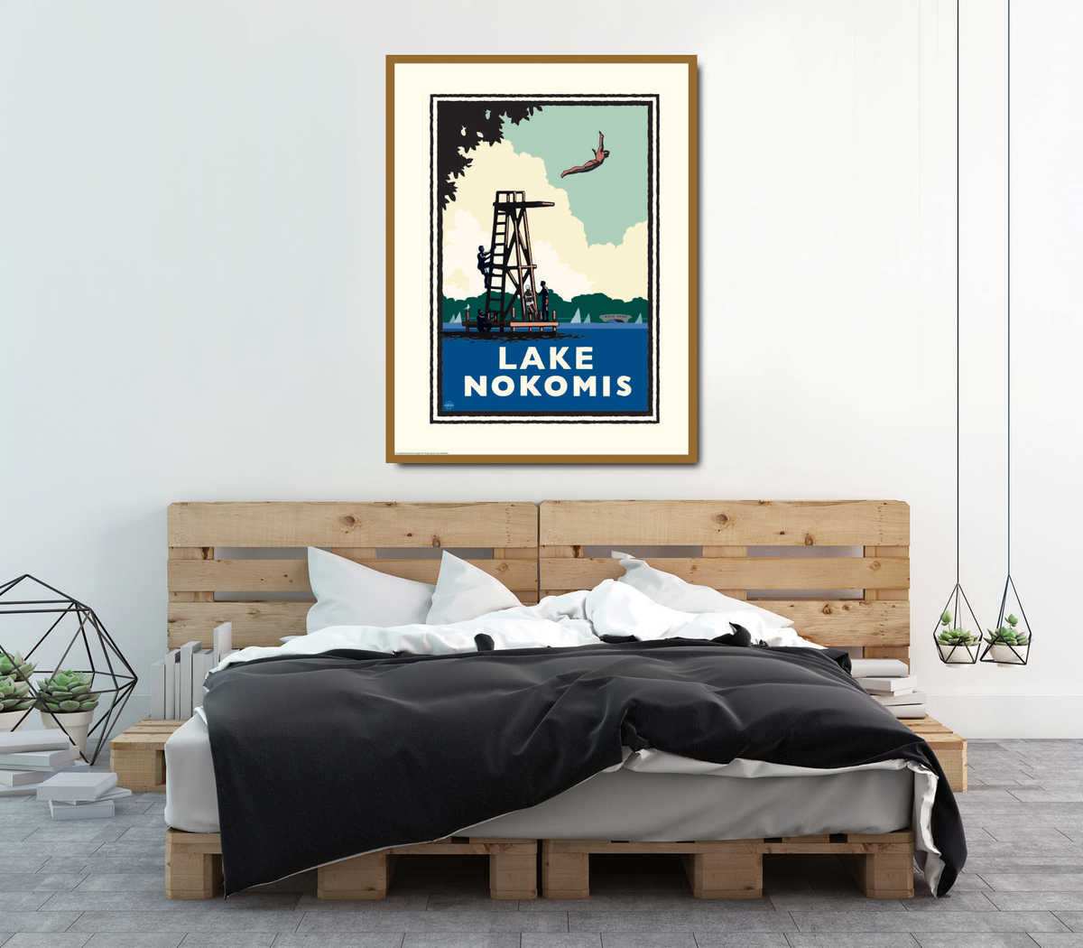 Landmark MN | Lake Nokomis High Dive Minneapolis Art Print