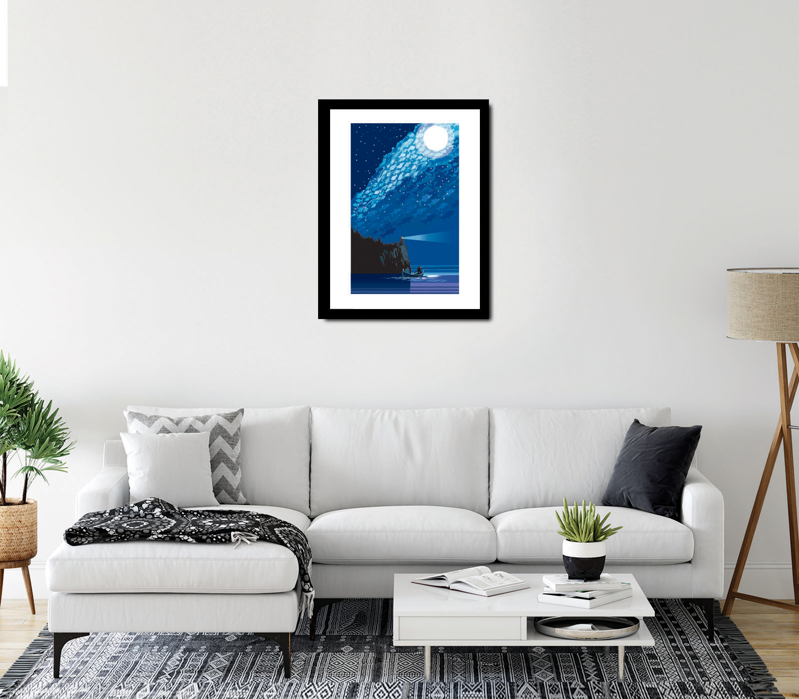 Landmark MN | Lake Superior Starry Night Art Print