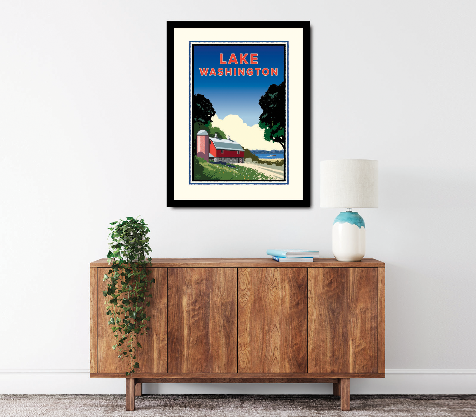 Landmark MN | Lake Washington Art Print