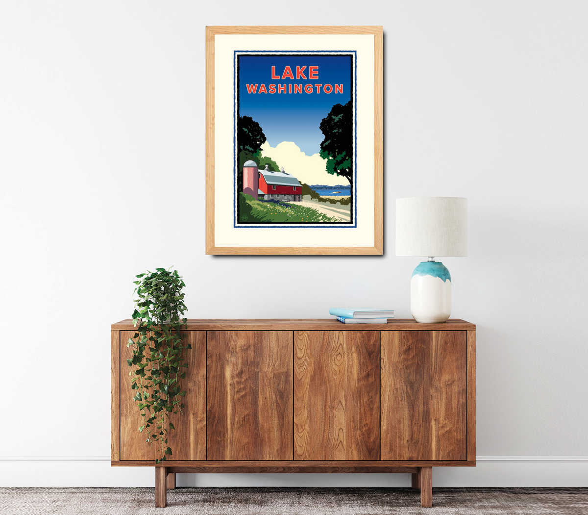 Landmark MN | Lake Washington Art Print