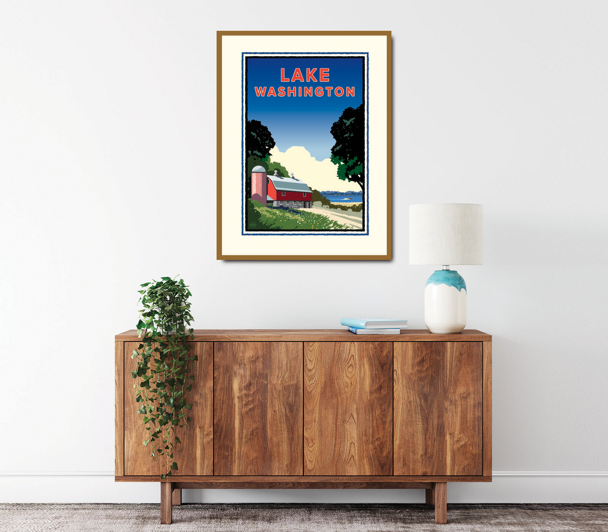 Landmark MN | Lake Washington Art Print