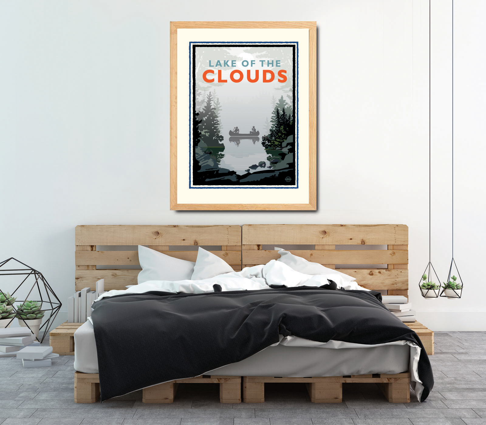 Landmark MI | Lake of the Clouds Art Print