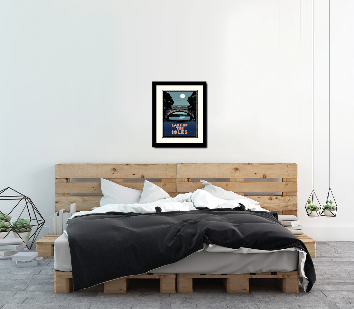 Landmark MN | Lake of the Isles Night Art Print