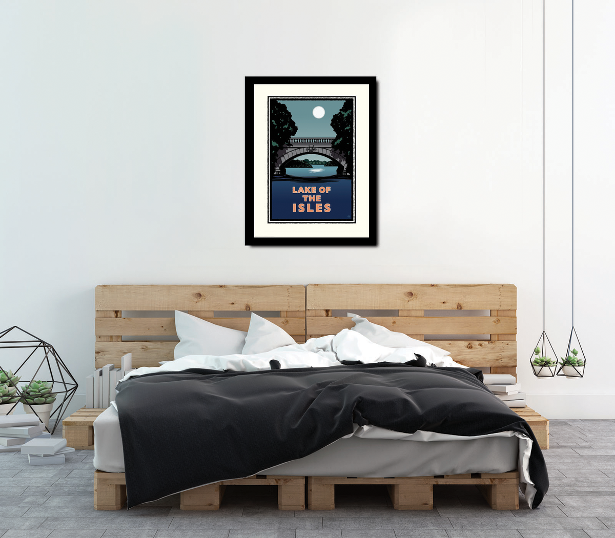 Landmark MN | Lake of the Isles Night Art Print