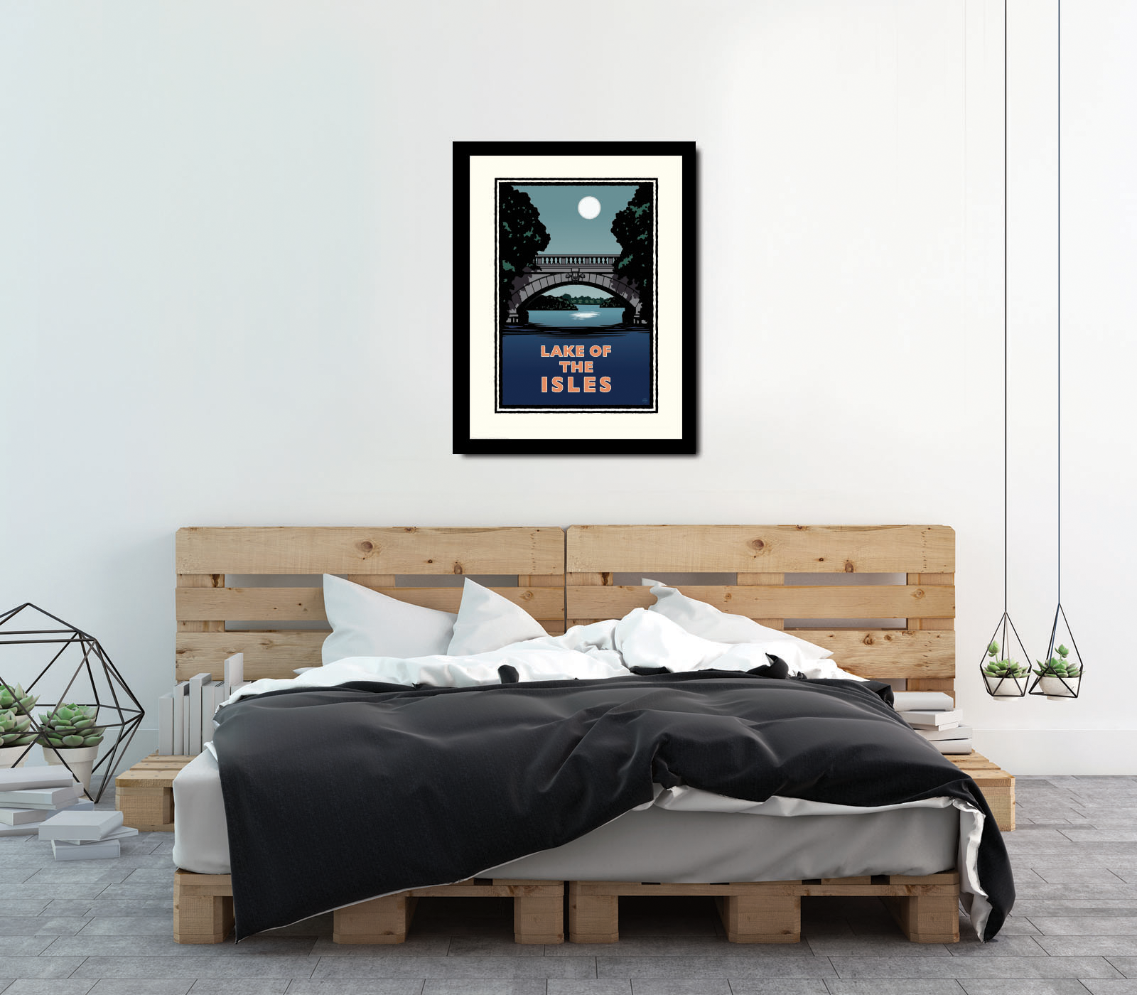 Landmark MN | Lake of the Isles Night Art Print